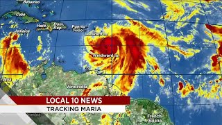 Hurricane Maria 5 P.m. Advisory Monday