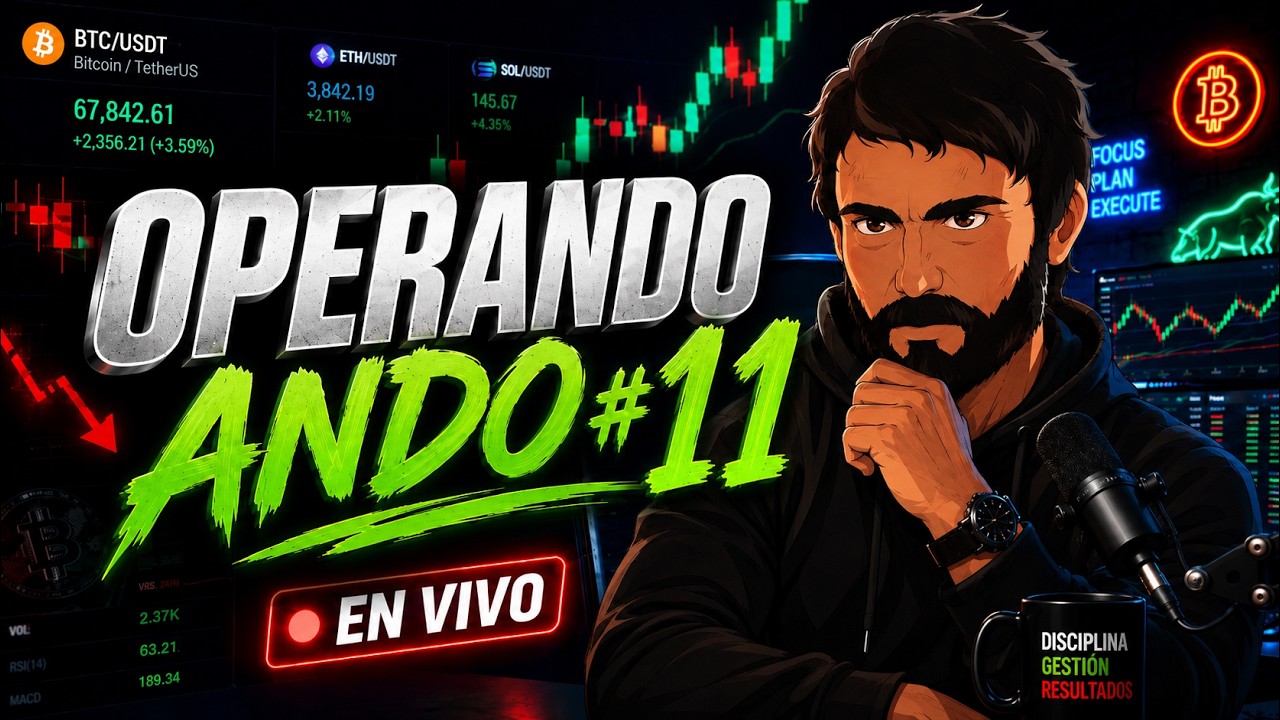 TRADING EN VIVO, OPERANDO ANDO #11 reto de los 100$ - YouTube