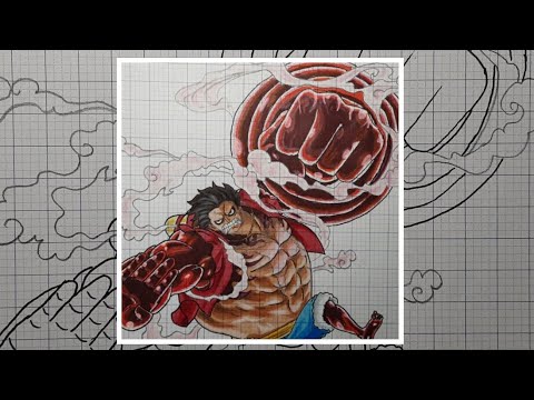 Video Vẽ luffy gear 4 kingkong one piece - youtube