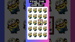 Rapid Minion Recon: Quick-Solve Odd One Out Challenges #games #challenge #minions