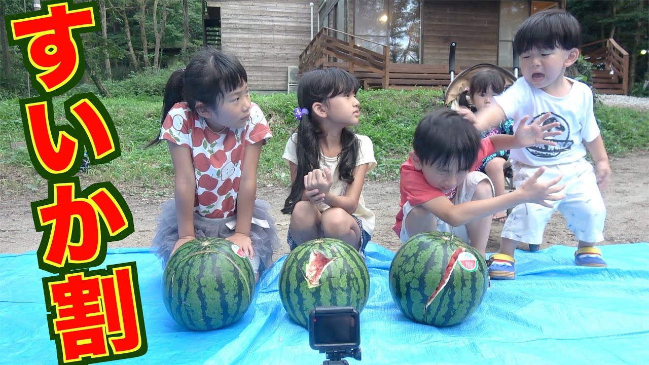 【コラボ合宿】すいか割でもまさかの兄弟喧嘩！？ボクの気持ちわかってよ・・？３チャンネル対決！