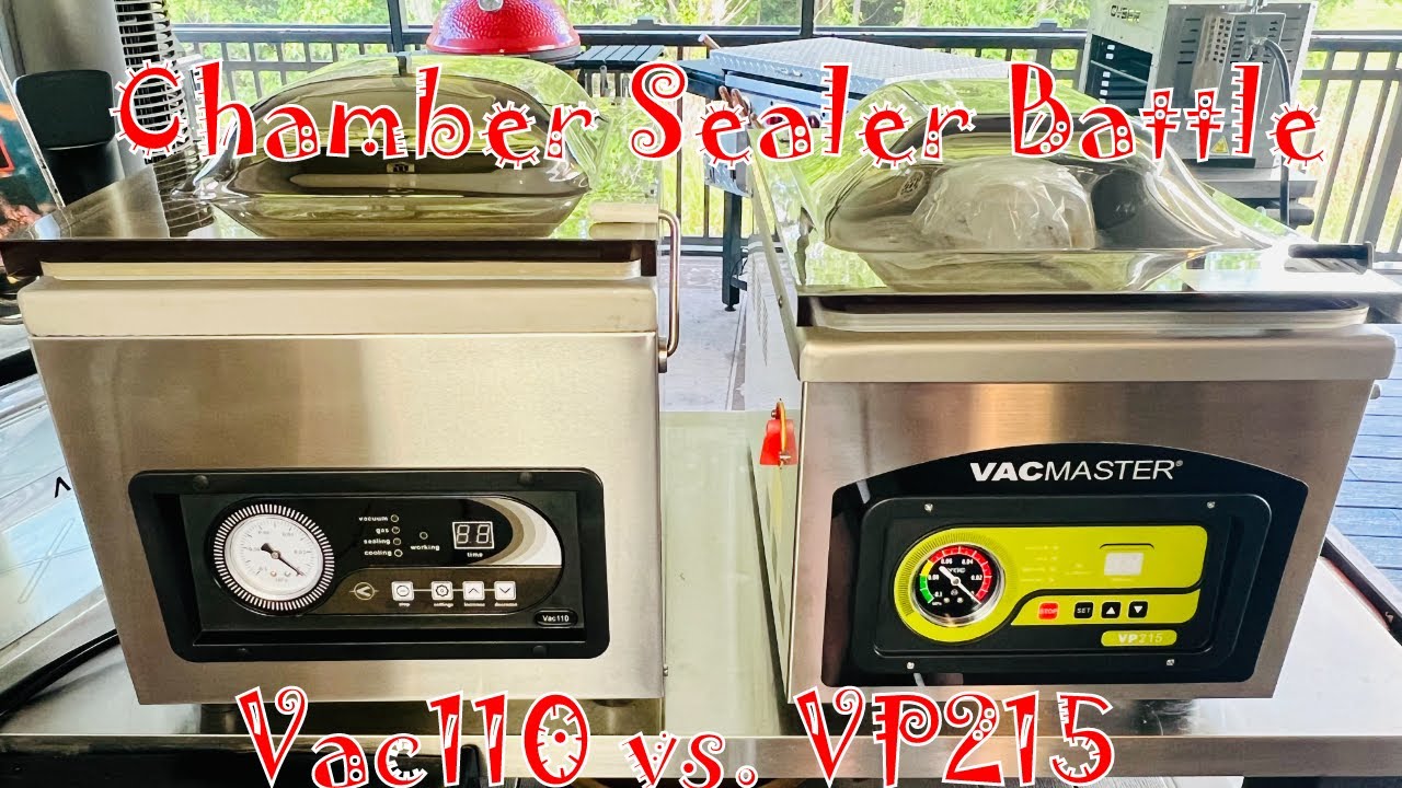 Chamber Vacuum Sealer Comparison - Vacmaster VP215 vs JVR Vac110 