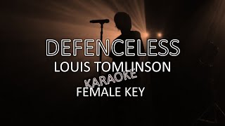 Louis Tomlinson Defenceless Karaoke FEMALE KEY (2020/2021 LT Tour Edit)