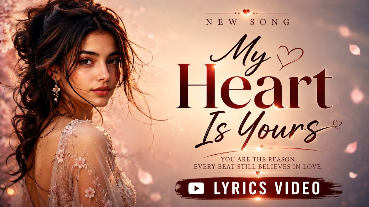 My Heart Is Yours – New Romantic Song | Official Lyrics Video | Love ...
