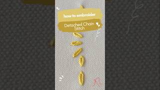 Master the Detached Chain Stitch in Minutes! #EmbroideryBasics