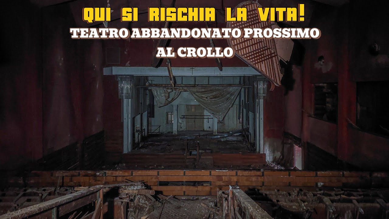 CADE DA UNA SCALA NEL TEATRO ABBANDONATO E RISCHIA LA M0RTE - YouTube
