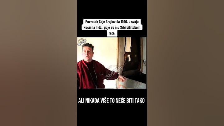 Sejo Brajlović 1996. godine: Ovdje je četnik sušio krmetinu #balkan