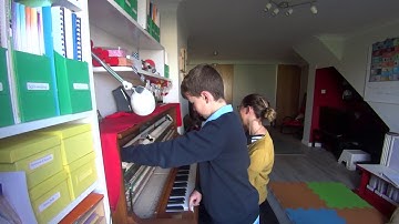 Muting strings on the piano at Naked Piano Week