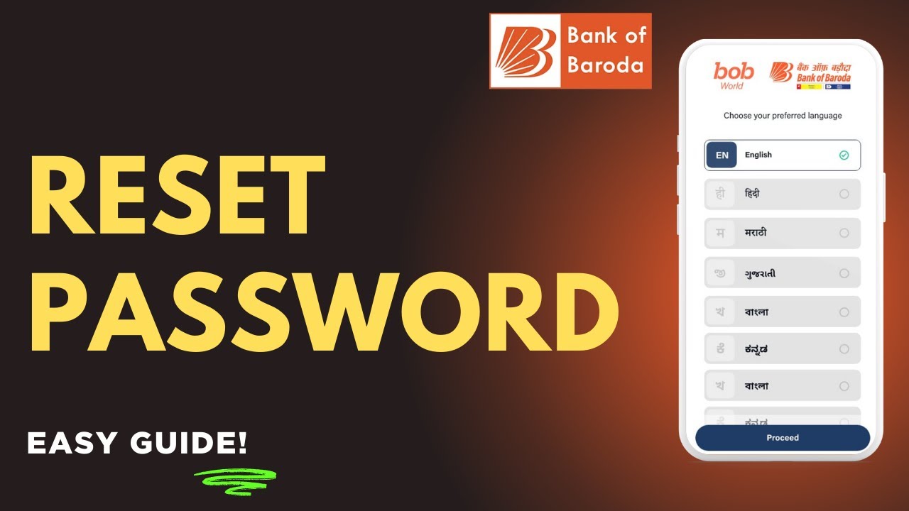 How To Reset Bank Of Baroda Password ! - YouTube