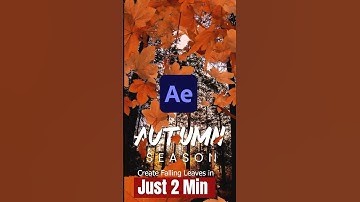 Create Falling Leaves in Just 2 min #aftereffect #tutorial #motiongraphics