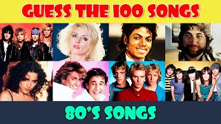Guess the 100 Songs Ultimate 80s Music Quiz