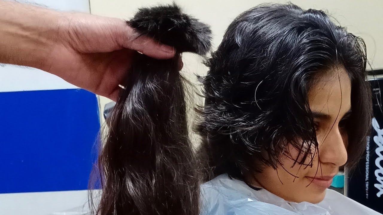 girl long to shorts boys cut /😆😆 very short layer haircut 💈. looklayer