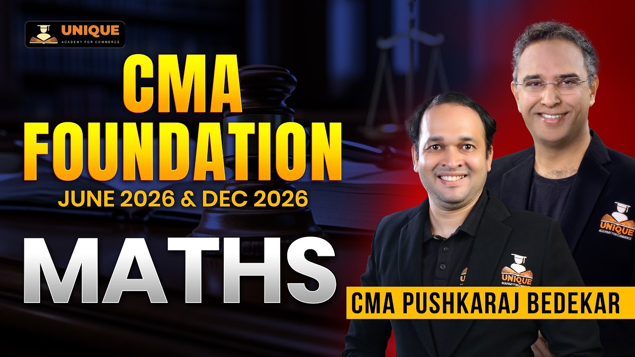 CMA Foundation Maths | Calculus | L 3 | June 2026 & Dec 2026