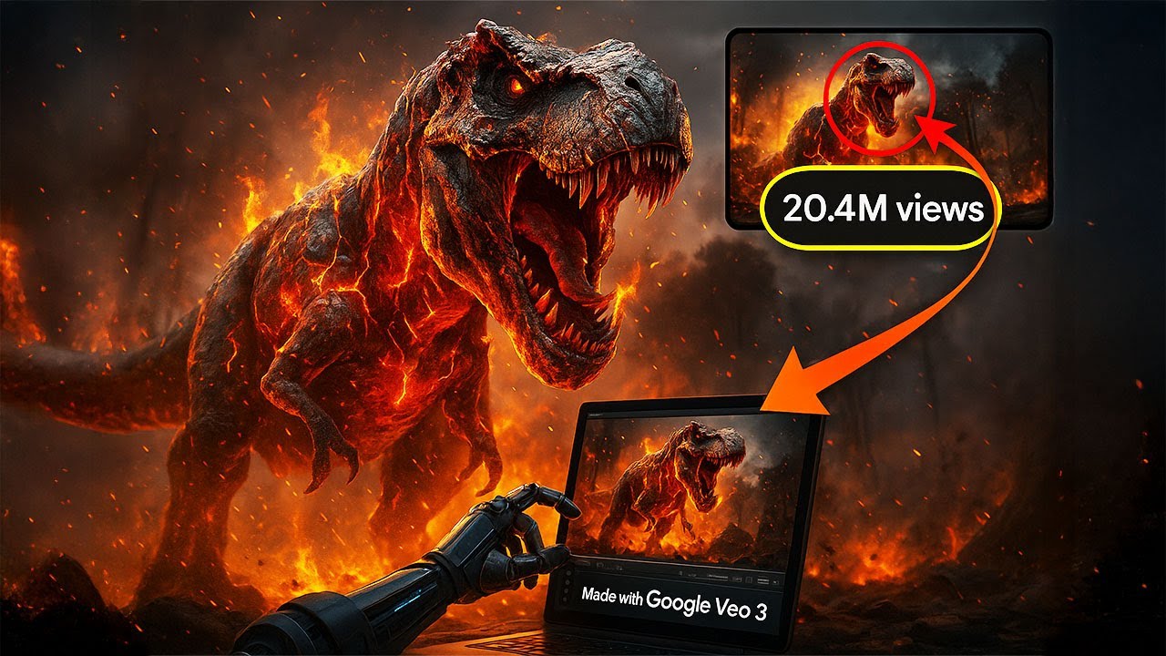 How I Made Viral Jurassic World Trailer With Google Veo 3 ( Step by Step)