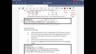 Econ 2014 MCQ28, Q30, Q32 and Q34