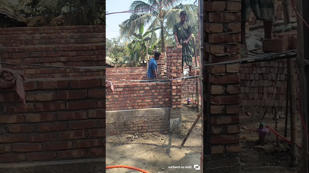 Complete House Construction Under $6,500? 🏠 Brick Foundation to Roof Slab | Low Budget Strong Hom