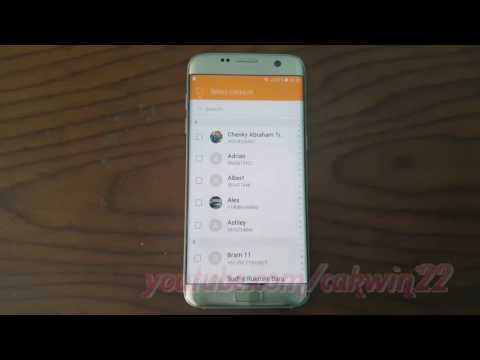 Samsung Galaxy S7 Edge : How to add or remove contact group (Android Marshmallow)
