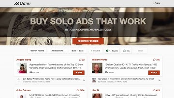 Traffic University: Udimi is an EXCELLENT source of B Level Traffic