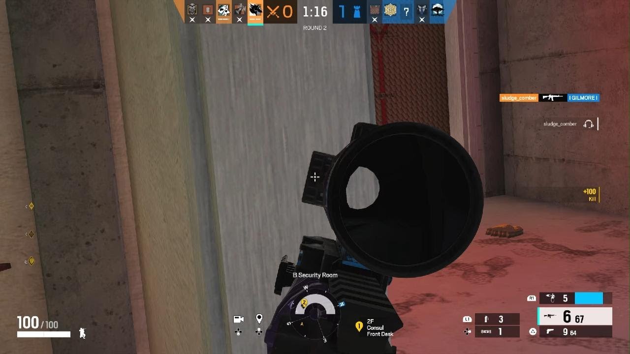 Tom Clancy's Rainbow Six Siege 4 v 1 Clutch - YouTube