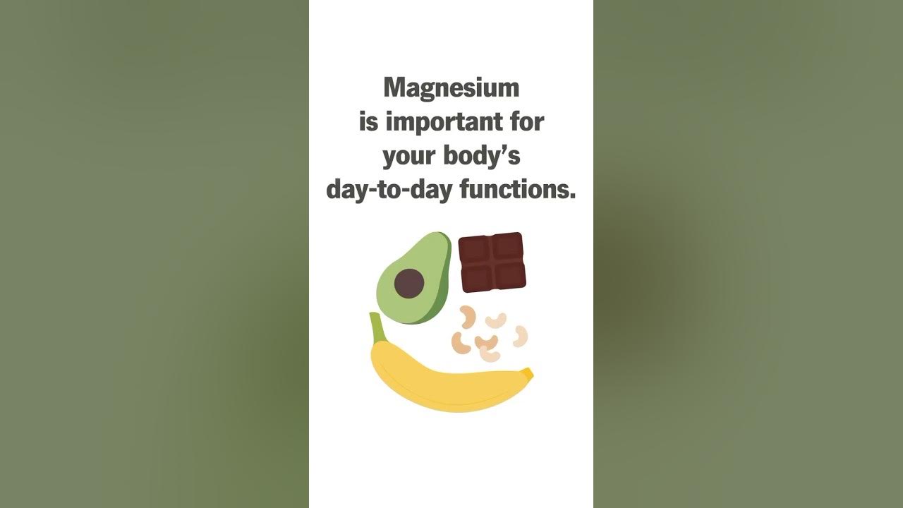 Why you need magnesium every day. YouTube