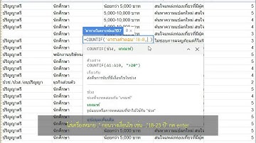 Google Sheet: นับจำนวนที่มีเงื่อนไขด้วยCOUNTIF