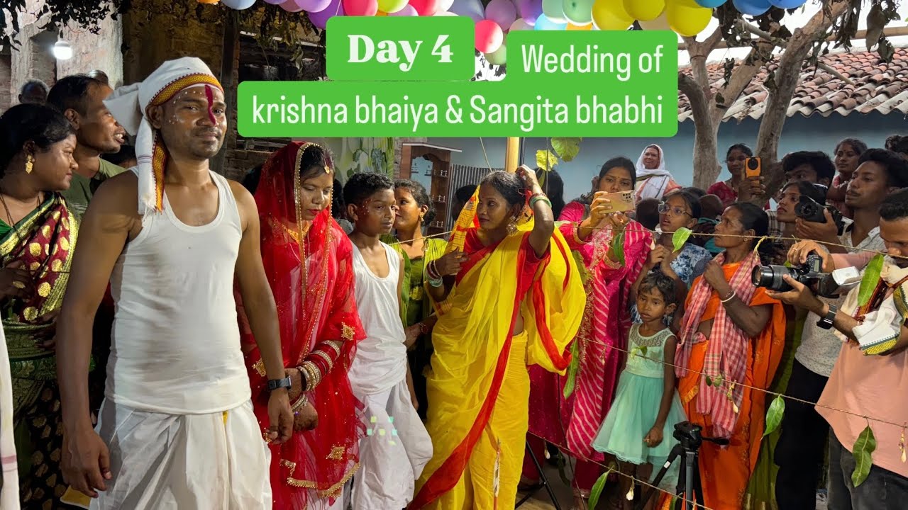 Il Wedding of ​@KrishnaDiggi & Sangita bhabhi ll #wedding #traditional #vlog #jharkhand #hoculture