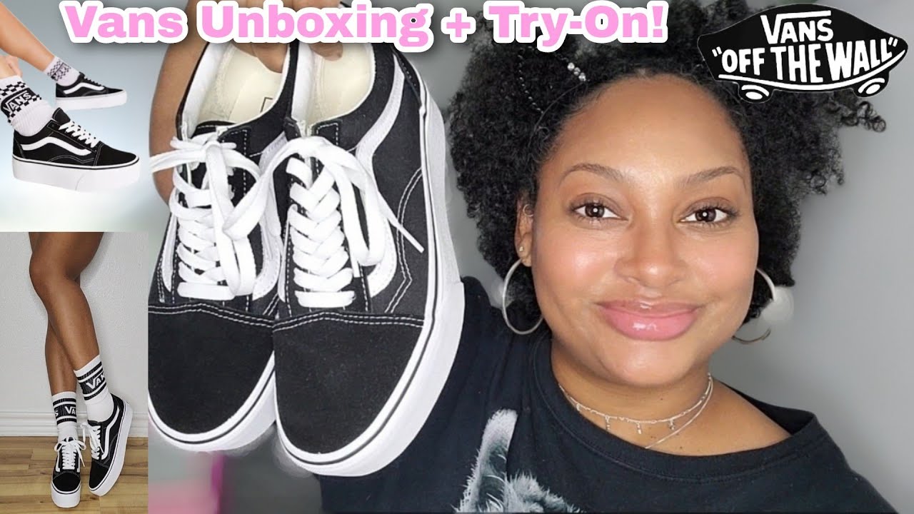♡Vans Old Skool Stackform Shoes Unboxing + Try-On!♡ - YouTube