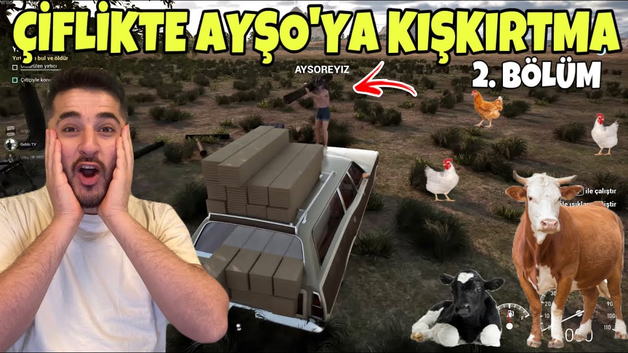 ÇİFTLİKTE SADECE ODUN KESİYOR DİYE AYŞO'YA KIŞKIRTMA YAPTIK! -RANCH SIMILATOR 4.SEZON 2.BÖLÜM