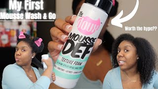 Finally Trying My First Mousse Wash & Go 👀 | The Doux Mousse Def