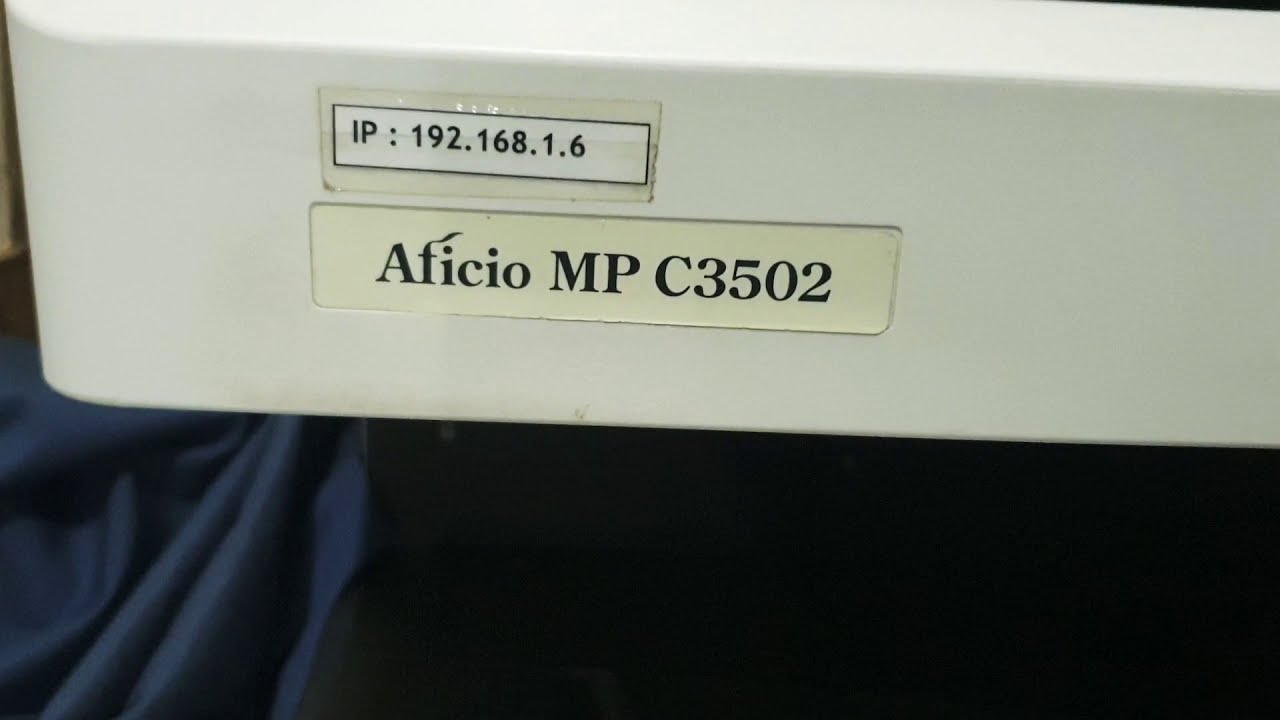 Tutorial Scanning RICOH Aficio MP C3502