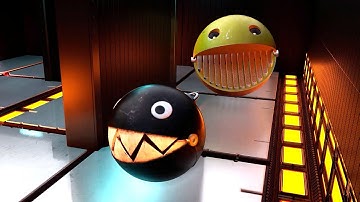 Pacman’s Maze Showdown: Defeating Robot Cat, Spiky Monster and Escaping the Traps