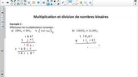 Multiplication de nombres binaires
