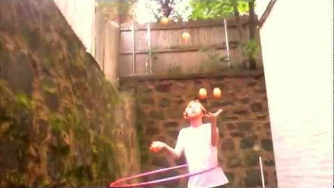 Five-ball hula hooping