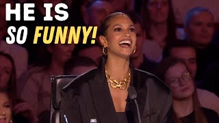 Nabil Abdulrashid BGT Audition | Judges Are LAUGHING So Hard On His Hilarious JOKES! GOLDEN BUZZER?