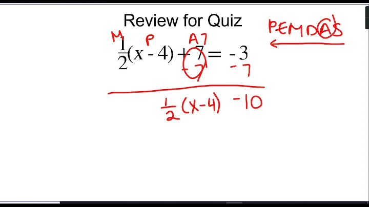 Multi step equation with fraction using inverse operations