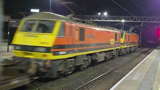 90005 & 90010 - 4S47 1915 Daventry Int Rft Recep Fl to Mossend Pd Stirling - pass through Stafford 90005 & 90010 - 4S47 1915 Daventry Int Rft Recep Fl to Mossend Pd Stirling - pass through Stafford