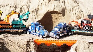 Build Bridge Blocks Toys for Children  Construction vehicles for kids