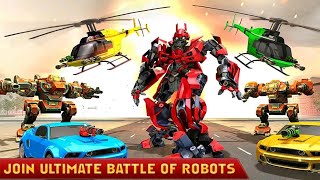 Ultimate Helicopter Robot Transformation Game 2020 - Android Gameplay FHD screenshot 4