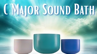 Gentle Harmony • C Major Crystal Singing Bowl Sound Bath (Deep Peace & Relaxation)
