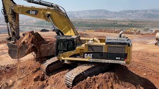 Caterpillar 385C Excavators Working On Huge Mining Sites - Mega Machines  Movie