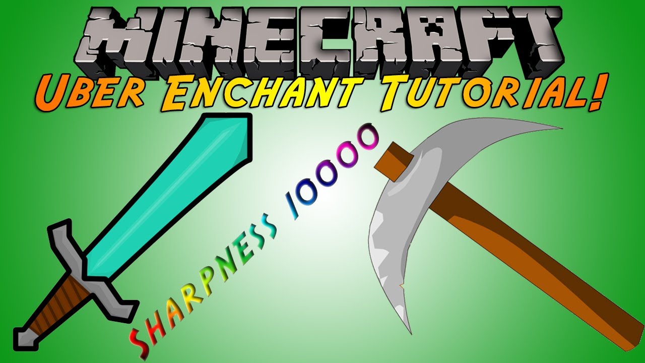 Minecraft Plugin Tutorial - Uber Enchant - Sharpness 10,000! - YouTube