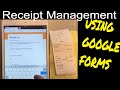 Super Easy Way To Track Receipts and Expenses Using Google Forms