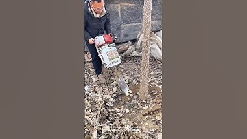 Amazing tool for digging holes in the ground- Good tools and machinery can increase work efficiency