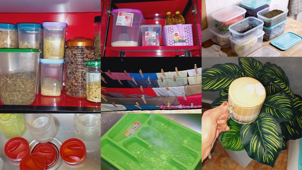 يا فرحة قلبي🎉بتجهيزات رمضان ✨️🎀روتين تنظيف المطبخ العميق شوية رغاوي ترد الروح🪣🧼🚿