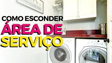 Como camuflar área de serviço?