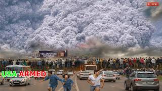 Yellowstone: Live footage massive erupt Black Diamond Pool, spew steam and debris into air