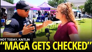 Agenten worden aangesproken op MAGA-supporter tijdens het Black Joy Festival 2025 #fafo