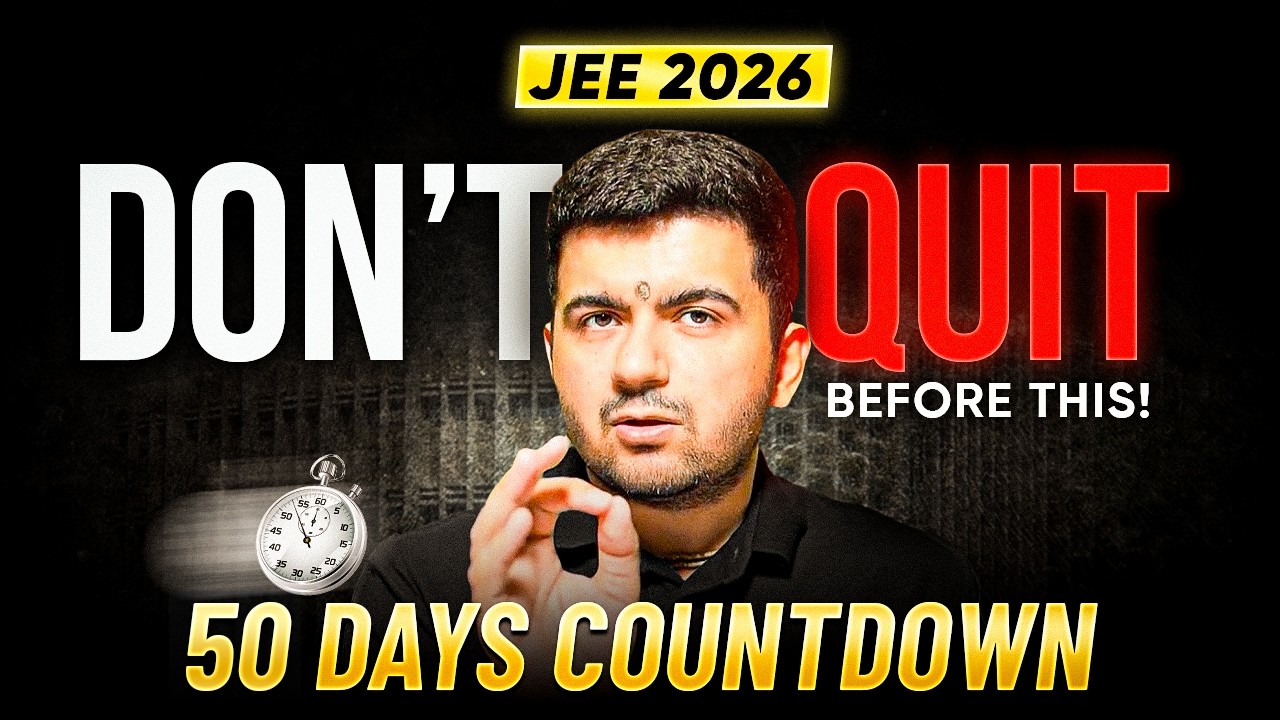 JEE Main 2026 JANUARY Strategy: How to stop overthinking & score 99%ile
