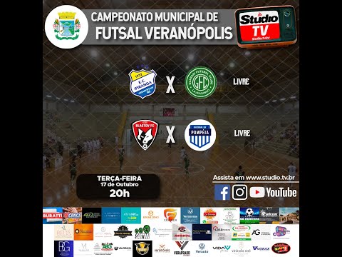 Ipiranga B x Guarani | Blastov x Nacional da Pompéia | Futsal de Veranópolis | Studio TV | Ao Vivo