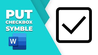 How to put checkbox symbol in word
